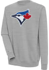 Main image for Antigua Toronto Blue Jays Mens Grey Victory Long Sleeve Crew Sweatshirt