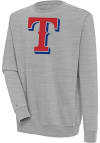 Main image for Antigua Texas Rangers Mens Grey Victory Long Sleeve Crew Sweatshirt