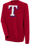 Main image for Antigua Texas Rangers Mens Red Victory Long Sleeve Crew Sweatshirt