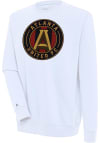 Main image for Antigua Atlanta United FC Mens White Victory Long Sleeve Crew Sweatshirt