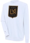 Main image for Antigua Los Angeles FC Mens White Victory Long Sleeve Crew Sweatshirt
