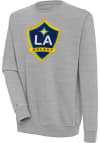 Main image for Antigua LA Galaxy Mens Grey Victory Long Sleeve Crew Sweatshirt