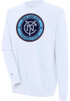 Main image for Antigua New York City FC Mens White Victory Long Sleeve Crew Sweatshirt
