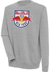 Main image for Antigua New York Red Bulls Mens Grey Victory Long Sleeve Crew Sweatshirt