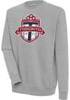 Main image for Antigua Toronto FC Mens Grey Victory Long Sleeve Crew Sweatshirt