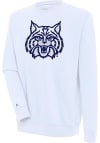 Main image for Antigua Arizona Wildcats Mens White Victory Long Sleeve Crew Sweatshirt
