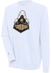 Main image for Antigua Purdue Boilermakers Mens White Victory Long Sleeve Crew Sweatshirt