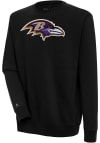 Main image for Antigua Baltimore Ravens Mens Black Victory Long Sleeve Crew Sweatshirt