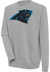 Main image for Antigua Carolina Panthers Mens Grey Victory Long Sleeve Crew Sweatshirt