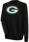 Main image for Antigua Green Bay Packers Mens Black Victory Long Sleeve Crew Sweatshirt