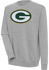 Main image for Antigua Green Bay Packers Mens Grey Victory Long Sleeve Crew Sweatshirt