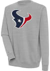 Main image for Antigua Houston Texans Mens Grey Victory Long Sleeve Crew Sweatshirt