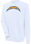 Main image for Antigua Los Angeles Chargers Mens White Victory Long Sleeve Crew Sweatshirt