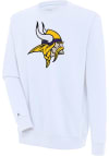 Main image for Antigua Minnesota Vikings Mens White Victory Long Sleeve Crew Sweatshirt