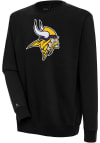 Main image for Antigua Minnesota Vikings Mens Black Victory Long Sleeve Crew Sweatshirt