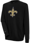 Main image for Antigua New Orleans Saints Mens Black Victory Long Sleeve Crew Sweatshirt