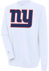 Main image for Antigua New York Giants Mens White Victory Long Sleeve Crew Sweatshirt
