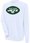 Main image for Antigua New York Jets Mens White Victory Long Sleeve Crew Sweatshirt