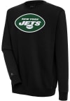 Main image for Antigua New York Jets Mens Black Victory Long Sleeve Crew Sweatshirt