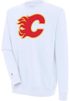 Main image for Antigua Calgary Flames Mens White Victory Long Sleeve Crew Sweatshirt