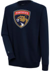 Main image for Antigua Florida Panthers Mens Navy Blue Full Front Victory Long Sleeve Crew Sweatshirt