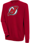 Main image for Antigua New Jersey Devils Mens Red Victory Long Sleeve Crew Sweatshirt