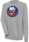 Main image for Antigua New York Islanders Mens Grey Victory Long Sleeve Crew Sweatshirt