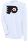 Main image for Antigua Philadelphia Flyers Mens White Victory Long Sleeve Crew Sweatshirt