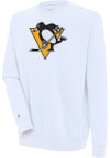 Main image for Antigua Pittsburgh Penguins Mens White Victory Long Sleeve Crew Sweatshirt