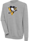 Main image for Antigua Pittsburgh Penguins Mens Grey Victory Long Sleeve Crew Sweatshirt