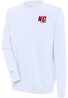 Main image for Antigua Kansas City Chiefs Mens White Victory Long Sleeve Crew Sweatshirt