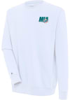 Main image for Antigua Miami Dolphins Mens White Victory Long Sleeve Crew Sweatshirt