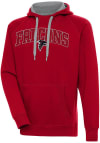 Main image for Antigua Atlanta Falcons Mens Red Chenille Logo Victory Long Sleeve Hoodie