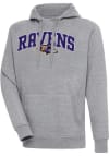 Main image for Antigua Baltimore Ravens Mens Grey Chenille Logo Victory Long Sleeve Hoodie
