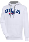 Main image for Antigua Buffalo Bills Mens White Chenille Logo Victory Long Sleeve Hoodie