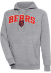 Main image for Antigua Chicago Bears Mens Grey Chenille Logo Victory Long Sleeve Hoodie