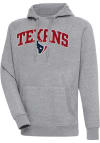 Main image for Antigua Houston Texans Mens Grey Chenille Logo Victory Long Sleeve Hoodie