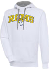 Main image for Antigua Los Angeles Rams Mens White Chenille Logo Victory Long Sleeve Hoodie
