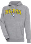 Main image for Antigua Los Angeles Rams Mens Grey Chenille Logo Victory Long Sleeve Hoodie