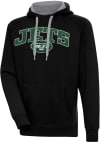 Main image for Antigua New York Jets Mens Black Chenille Logo Victory Long Sleeve Hoodie