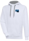 Main image for Antigua Carolina Panthers Mens White Victory Long Sleeve Hoodie