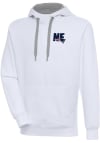 Main image for Antigua New England Patriots Mens White Victory Long Sleeve Hoodie