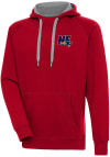 Main image for Antigua New England Patriots Mens Red Victory Long Sleeve Hoodie
