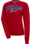 Main image for Antigua Buffalo Bills Womens Red Chenille Logo Victory Crew Sweatshirt