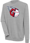 Main image for Antigua Cleveland Guardians Mens Grey Chenille Logo Victory Long Sleeve Crew Sweatshirt