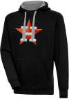 Main image for Antigua Houston Astros Mens Black Chenille Logo Victory Long Sleeve Hoodie