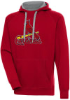 Main image for Antigua St Louis Cardinals Mens Red Chenille Logo Victory Long Sleeve Hoodie