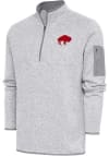 Main image for Antigua Buffalo Bills Mens Grey Classic Logo Fortune Long Sleeve 1/4 Zip Fashion Pullover