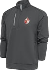 Main image for Antigua San Francisco 49ers Mens Grey Vintage Logo Generation Long Sleeve 1/4 Zip Pullover