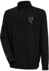 Main image for Antigua Atlanta Falcons Mens Black Classic Logo Victory Long Sleeve 1/4 Zip Pullover